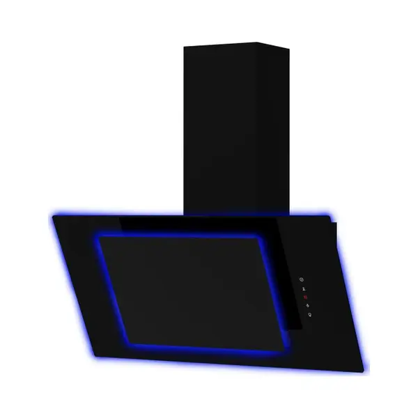 Cata Appliances Cata UBAHALO7 70cm Black Angled Glass Rf Hood With Blue Ambient Light thumbnail