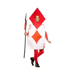 Eurocarnavales Pokerkaartkostuum Voor Volwassenen (diamanten)
