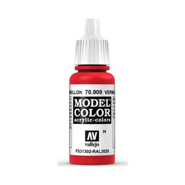 Vallejo 70.909 acrielverf 17 ml Vermiljoenrood Fles thumbnail