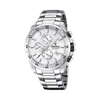 Festina, Horloge, Sport, Zilver, (Chronograaf, 45 mm)