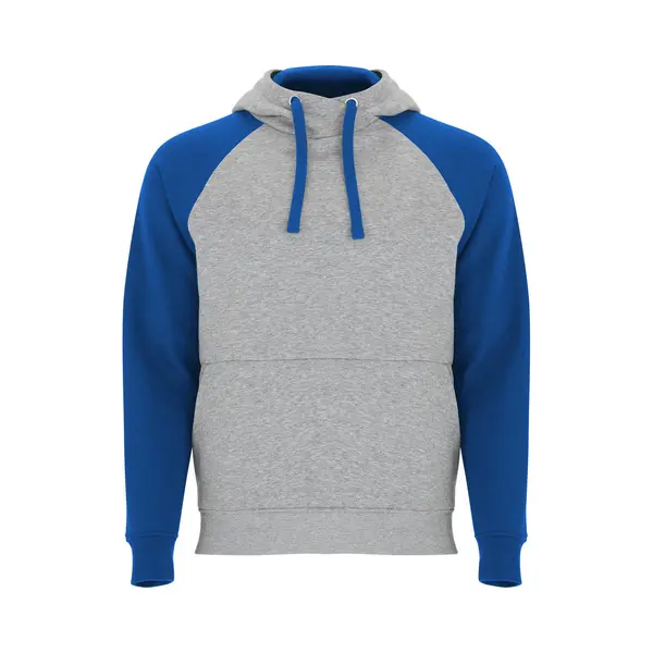 Roly Badet Hooded Sweatshirt RY1058 - Heather Grey 58/Royal Blue 05 - 3XL thumbnail