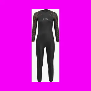 Orca Vitalis Trn Open Water Damen Langarm-Neoprenanzug Schwarz/orange/weiß - Lw