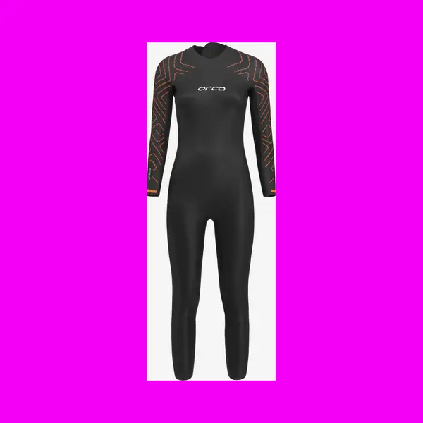 Orca Vitalis Trn Open Water Damen Langarm-Neoprenanzug Schwarz/orange/weiß - Lw thumbnail