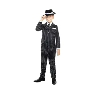 Funidelia Maffia Kostuum Voor Kinderen - Gangster Kostuum - Maat, 122 - 134 Cm