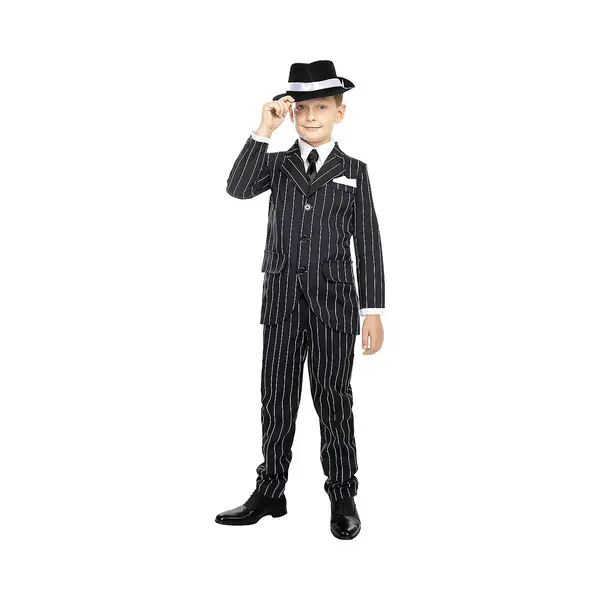 Funidelia Maffia Kostuum Voor Kinderen - Gangster Kostuum - Maat, 122 - 134 Cm thumbnail