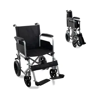 Mobiclinic®, Folding Lightweight Wheelchair, Marsella, Quick-Release Castors At The Push Of A Button, Seat 18.11 In, Sturdy, Folding Armrests,