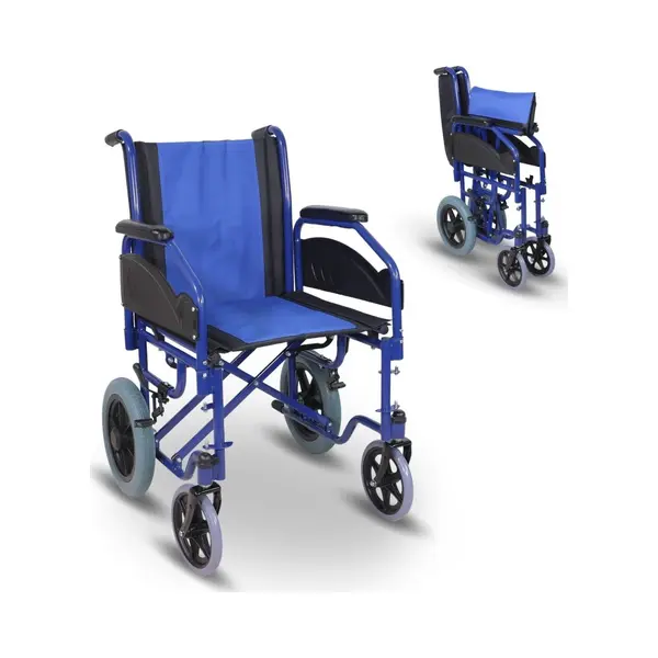 Mobiclinic®, Foldable Wheelchair, Maestranza, Parking Brakes, 45 Cm Seat, Removable Footrests, Foldable And Padded Armrests, Small Wheels, Sturdy, thumbnail