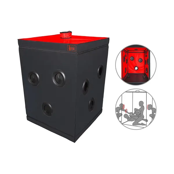 Secret Dome Cabine Privée Portable « Balck & Red Edition » 100 X 100 X 140 Cm | Espace Discret Pour Usage Personnel thumbnail