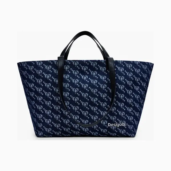 Desigual Shopper Arco Cahuil Shopping Bag Denim Dark Blue Dunkelblau thumbnail