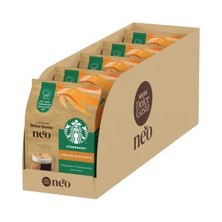 Starbucks By NescafÉ Dolce Gusto Neo Koffiepads En Sachets Caramel Macchiato - 5x 6 Pads + 6 Sachets Voor 6 Koppen Koffie