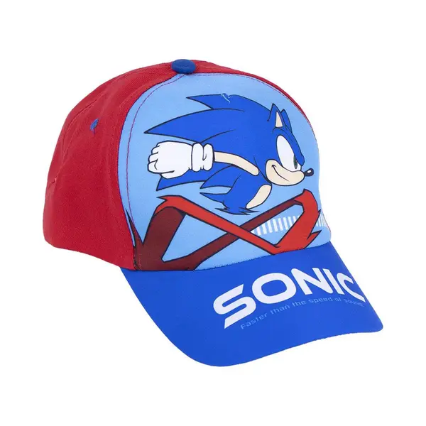 Cerda Sonic The Hedgehog Cap - Pet - Blauw/rood - Maat 53 Cm thumbnail