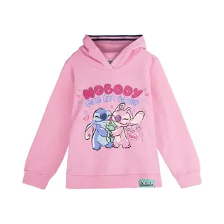 Cerdá Life's Little Moments Disney Stitch & Angel Hoodie Meisjes – Roze Sweater Met Capuchon – Officieel