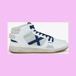 Munich Dome Shoes White Navy Blue - 46