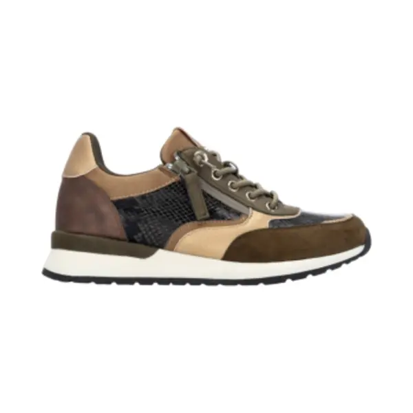 Refreshvoor Vrouwen. 17296002-Kaki Trainers 172960 Groen (38), Plat, Veters, Casual thumbnail