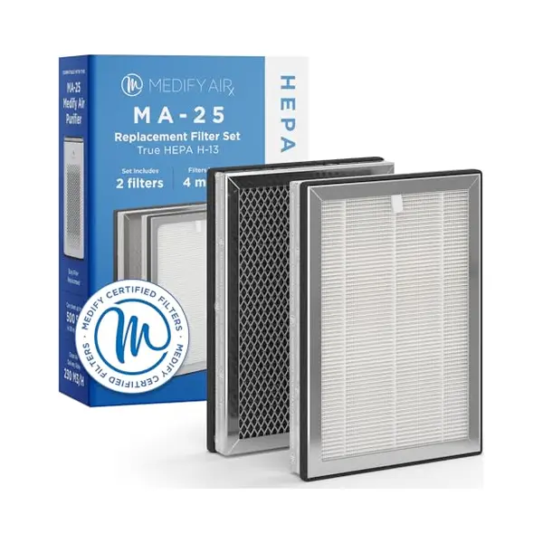 Medify Air Ma-25 Ersatzfilter – Hepa H13 – 2 Stück – Luftreinigung – Aktivkohle – Luftfilter – Lufterfrischer Wohnung – thumbnail