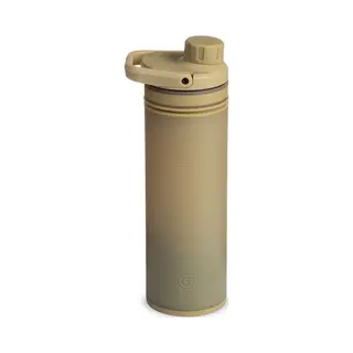 Grayl UltraPress Travel Water Purifier Bottle, 500ml Desert Tan