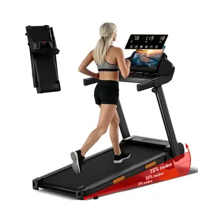 3-in-1 Opvouwbare Loopband Met 15% Hellingshoek, Opvouwbare Loopband 12 Km/u Voor Thuisgebruik, 3 Pk Elektrische Loopband, 180 Kg Draagvermogen,