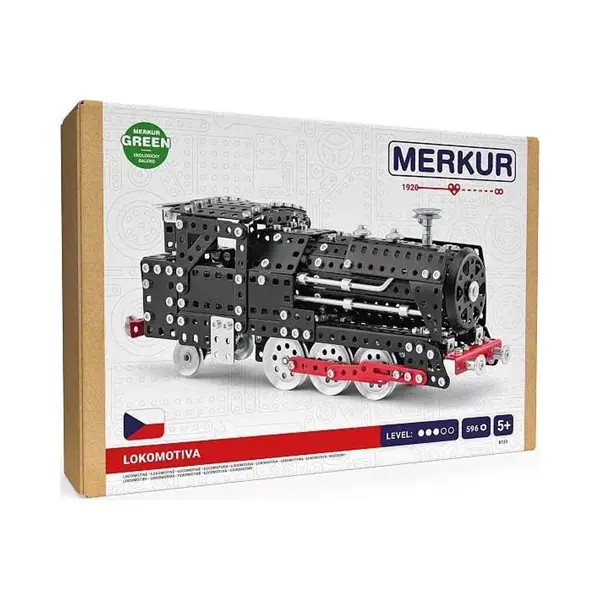 Merkur - Locomotief - Metalen Constructieset - 596 Onderdelen thumbnail