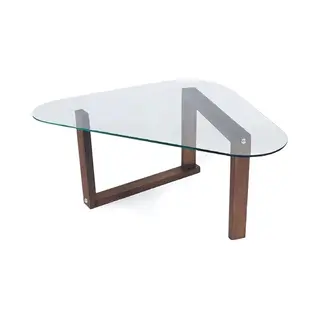 Emob Cam Salontafel | Gehard Glas | Walnoot - Asir Group - Salontafel - Bruin - Hout; Glas