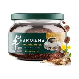 Harmana Zichorienkaffee Instant, 150g (60 Portionen), 60% Instant Kaffee, 40% Zichorie, Mit Koffeinfrei Für Mehr Energie Coffee, Kräftiger