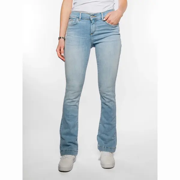 Ltb Jeans Damen Fallon 400 - Bootcut Mid Rise Basic-5-Pocket Light Wash Blau Aus Baumwollgemisch - Größe W32L34 thumbnail