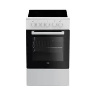 Beko FSS57000GW fornuis Vrijstaand fornuis Electrisch Keramisch Zwart, Wit