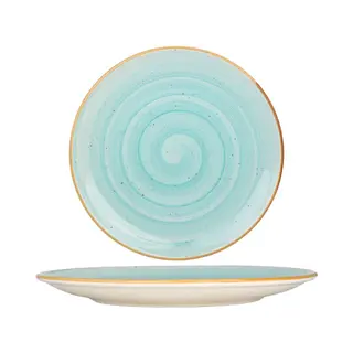 Bonna Dinerbord - Aqua - Porselein - 30 Cm - Set Van 6