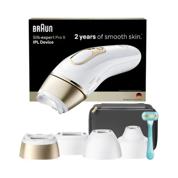 Braun Ipl-Haarentferner Silk-expert Pro Ipl PL5431, 400.000 Lichtimpulse, Dauerhafte Haarreduktion, Mit Tasche, Venus Rasierer, 4 Aufsätze thumbnail