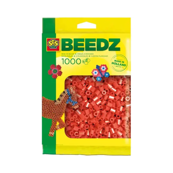 Ses Creative Beedz Iron on beads 1000 red thumbnail
