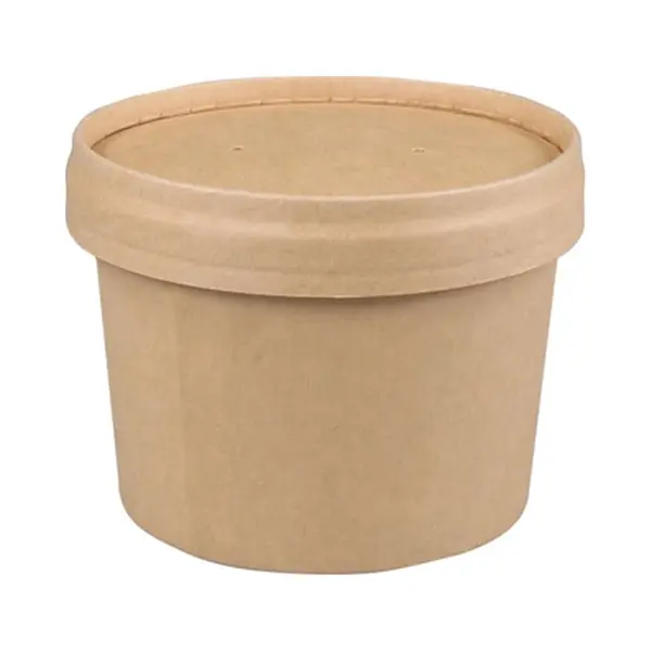 Soepbeker Met Deksel - Kraft - 236 Ml - Fsc - 25 Stuks thumbnail