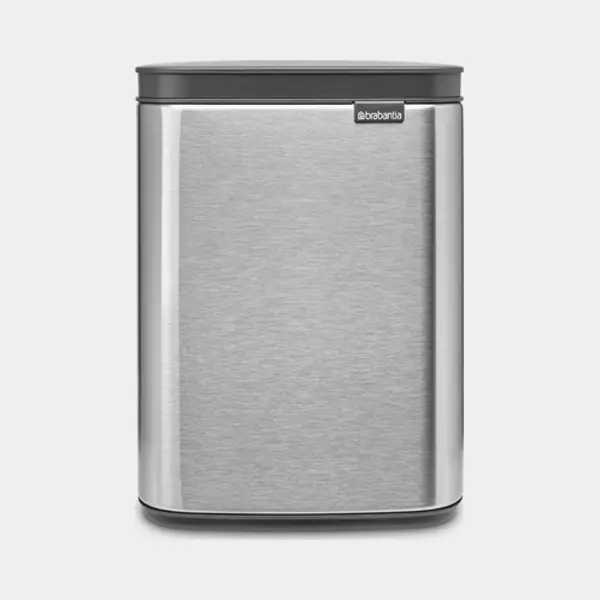 Brabantia Bo Waste Bin 4 l Rechteckig Stahl Schwarz, Stahl thumbnail