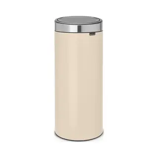 Brabantia Touch Bin Prullenbak - 30 L - Soft Beige/Matt Steel Fpp Deksel
