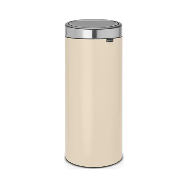 Brabantia Touch Bin Prullenbak - 30 L - Soft Beige/Matt Steel Fpp Deksel thumbnail