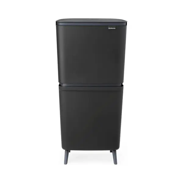 Brabantia SortUp Hi Prullenbak 20 + 25 Liter - Afvalscheiding - Dark Grey thumbnail