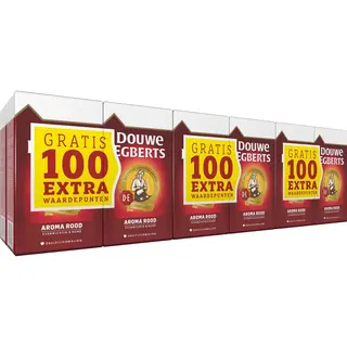 Douwe Egberts Aroma Rood Filterkoffie - Dubbelpak 6 X 1000 Gram