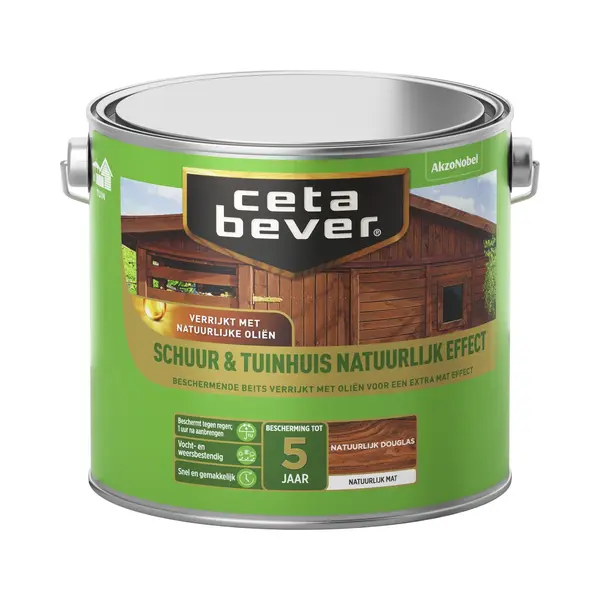 Cetabever - Schuur & Tuinhuis Natuurlijk Effect - Natuurlijk Douglas - 2, 5 L thumbnail