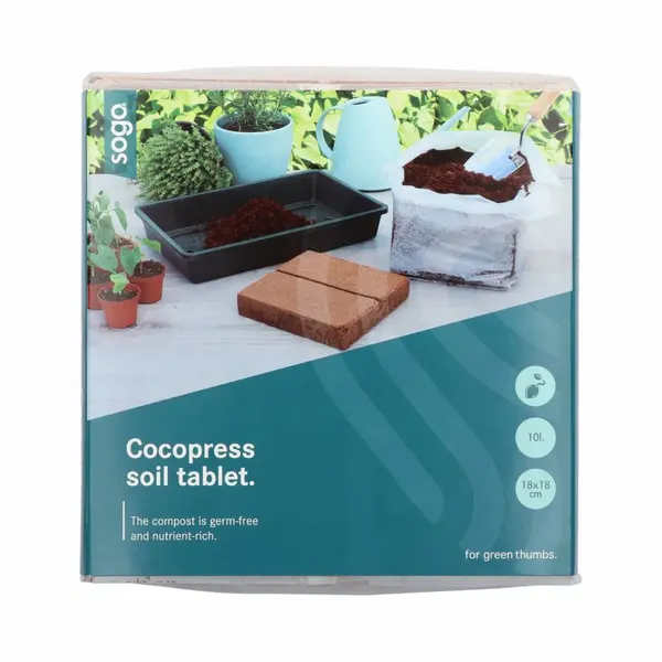 Sogo Cocos Coir Tablet - Kokosvezel Potgrond - 10L thumbnail