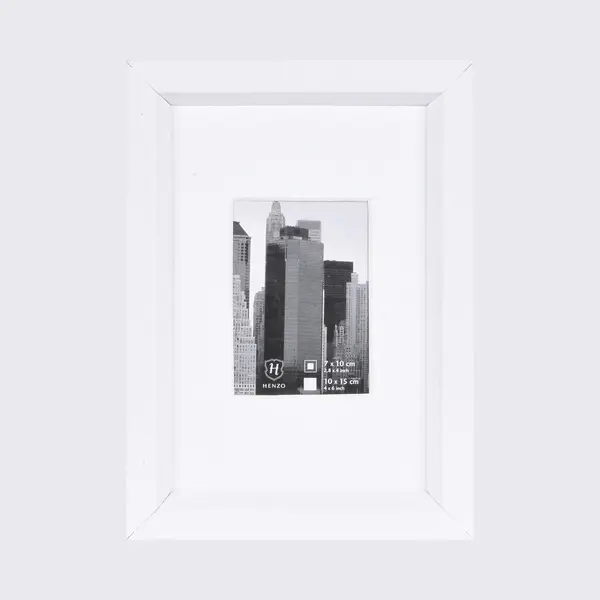 Fotolijst - Henzo - Metallica - Fotomaat 10x15 Cm - Wit thumbnail