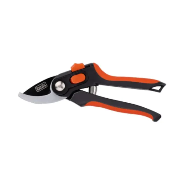 Black+Decker Gartenschere - 20.3 Cm - Gehärtete Stahlklingen - 13 Mm Schnittstärke - Schwarz/Orange thumbnail