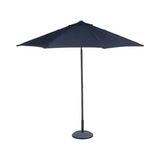 Lifetime Garden Parasol - Zonnescherm Voor Balkon En Terras - ⌀300 X 300 Cm - Rechthoekige Strandparasol - Parasol Zonder Standaard - Zwart