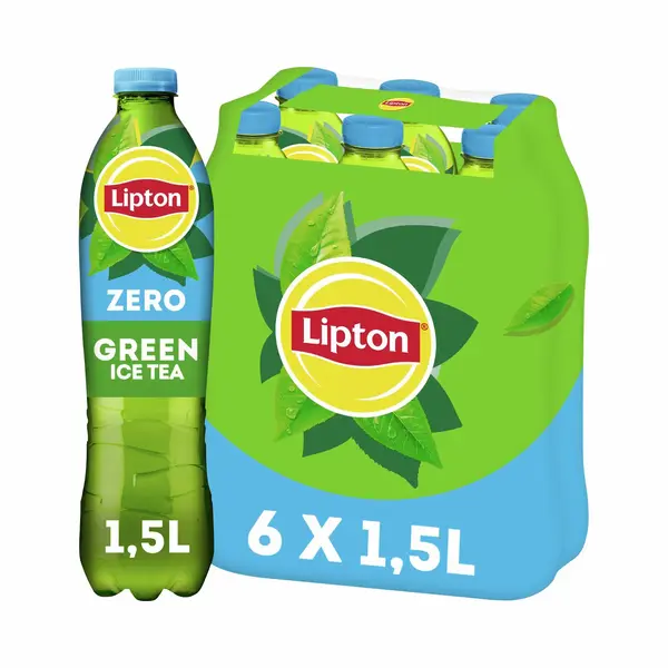 Lipton Ice Tea Green - Zero Sugar - Vol Van Smaak, Zonder Suiker - 6 X 1500 Ml thumbnail