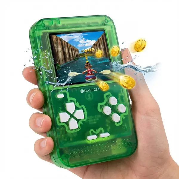 Silvergear® Retro Spielkonsole 32-bit | Handheld Konsole Mit 150 Spielen | Tragbare Arcade Konsole | 2.8 Zoll Lcd Bildschirm | Retro Games & thumbnail