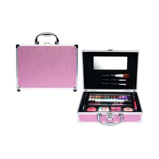 Casuelle Make-up Koffer - 47 Stuks - Glanzend - Roze