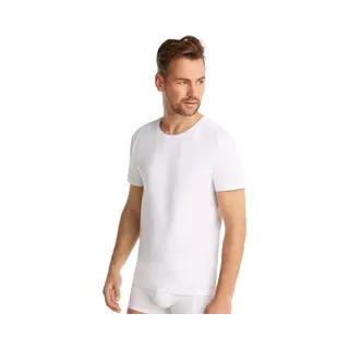 Ten Cate Basics Organic Cotton Stretch T-shirt Wit 2 Pack Voor Heren | Maat S