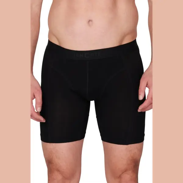 Ten Cate Basics Long Shorts Zwart 4 Pack Voor Heren | Maat S thumbnail