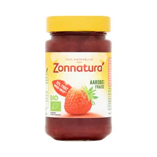 Zonnatura Fruitspread Aardbei 75% 250 G
