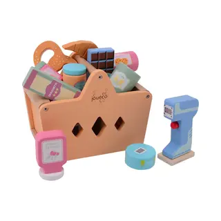 Jouéco - Winkelmand Met Boodschappen én Scanner - 17.3 Cm