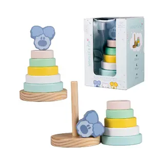 Rubo Toys Woezel en Pip Woezel Baby Stapeltoren