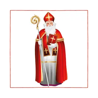 Ambiente Sinterklaas Servetten - 20 Stuks - 33x33 Cm - Voor Diner En Lunch