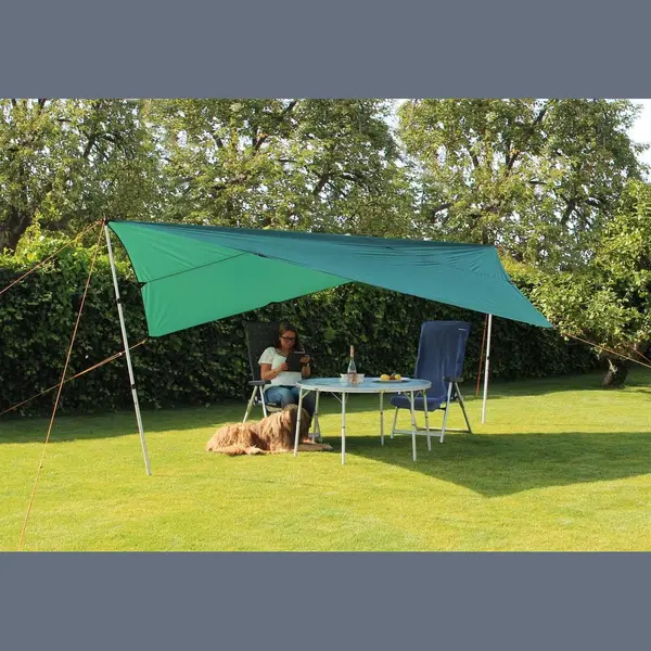 Eurotrail Tarp 3 50% Uv Bescherming 300 X 300 Cm Polyester Groen thumbnail